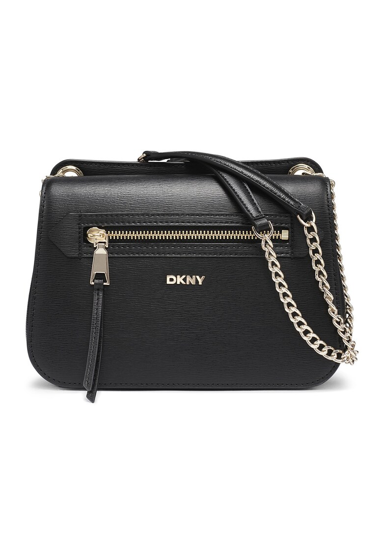 Geanta din piele ecologica cu bareta de umar Bryant - Negru