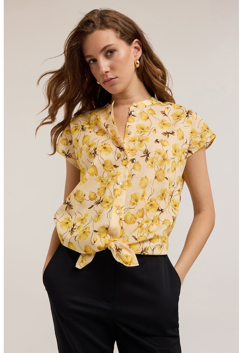 Camasa cu maneci tip aripioare si guler tunica