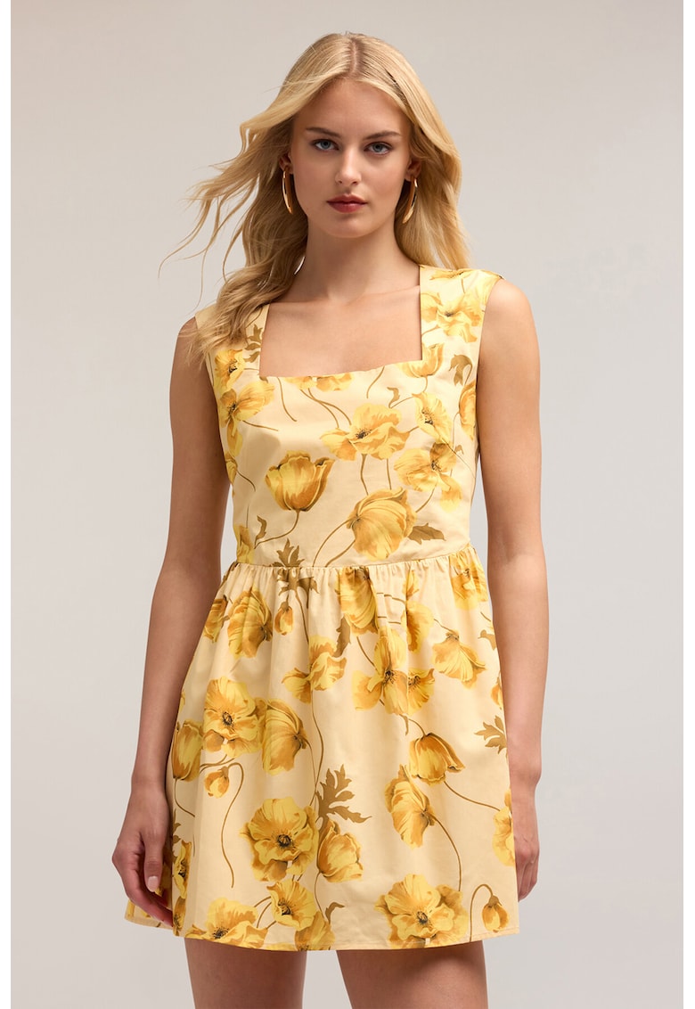 Rochie scurta cu decolteu patrat