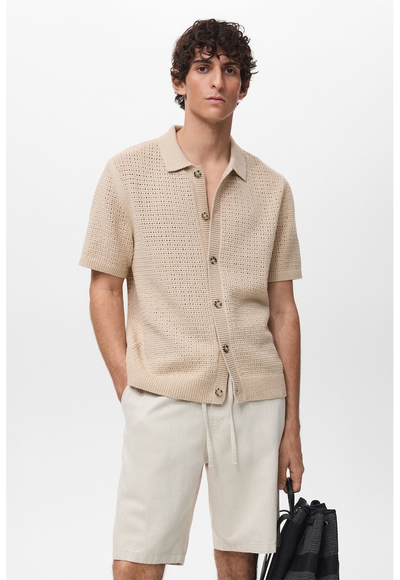Camasa tricotata cu nasturi
