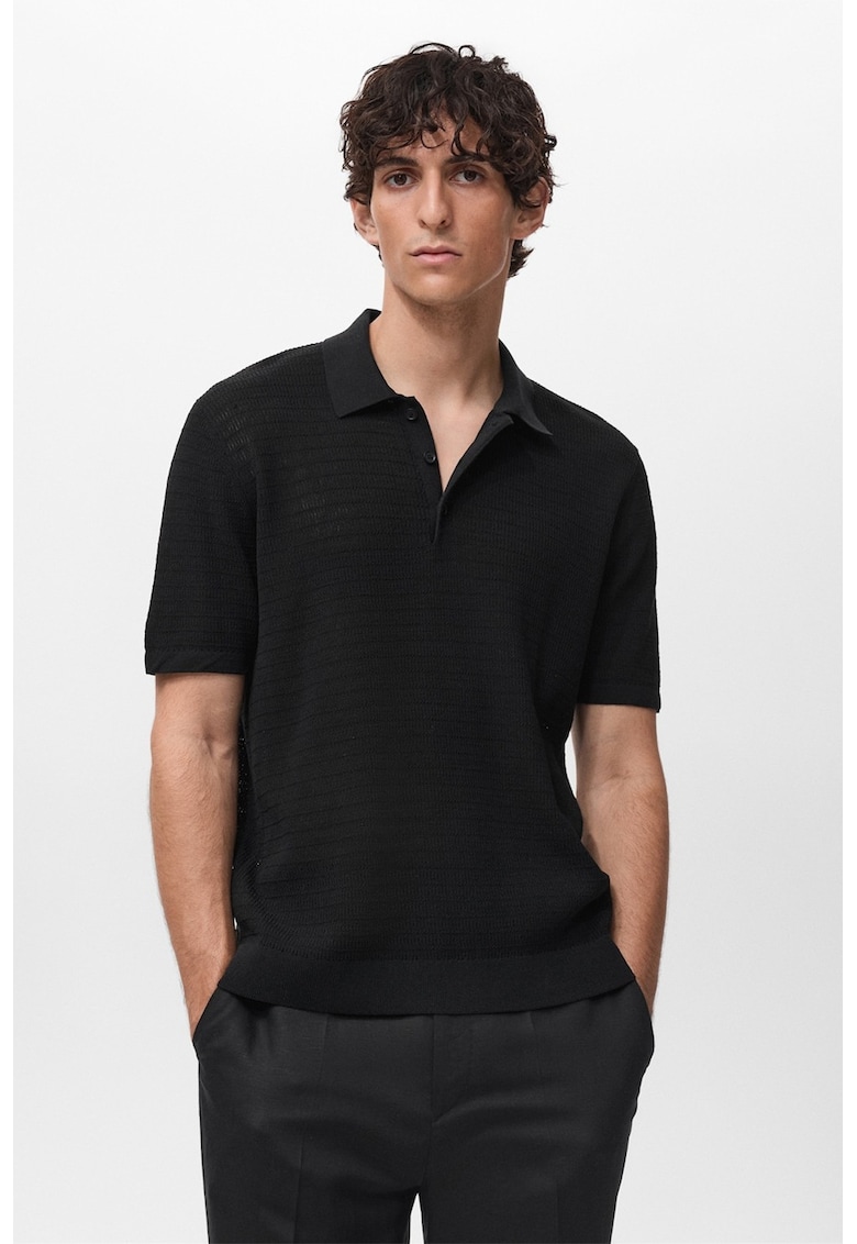 Tricou polo uni - Negru