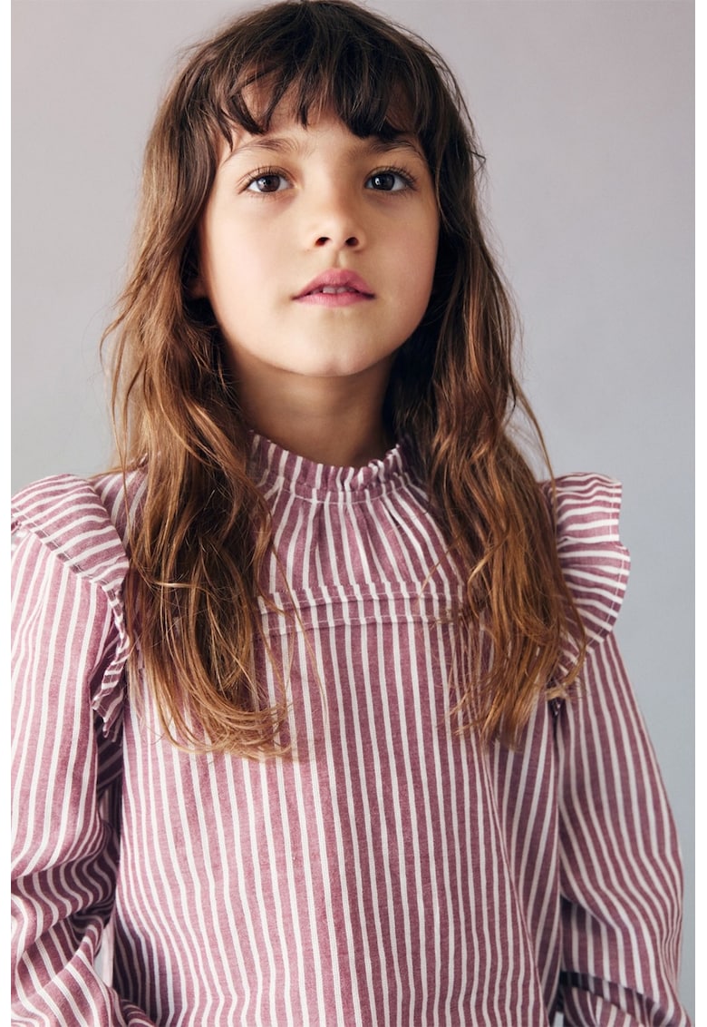 Bluza cu maneci lungi si model in dungi