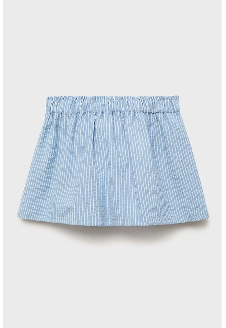 Fusta evazata cu dungi - Alb/Albastru deschis