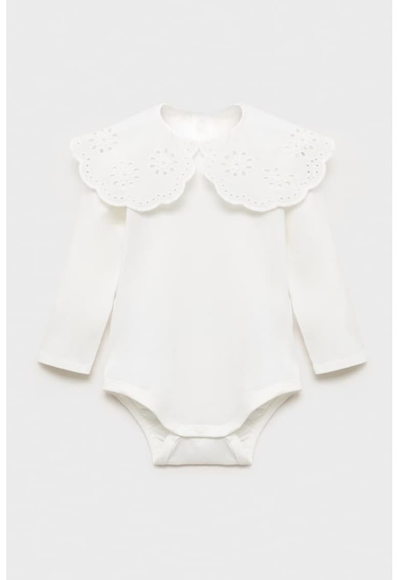 Body uni din amestec de bumbac - Alb