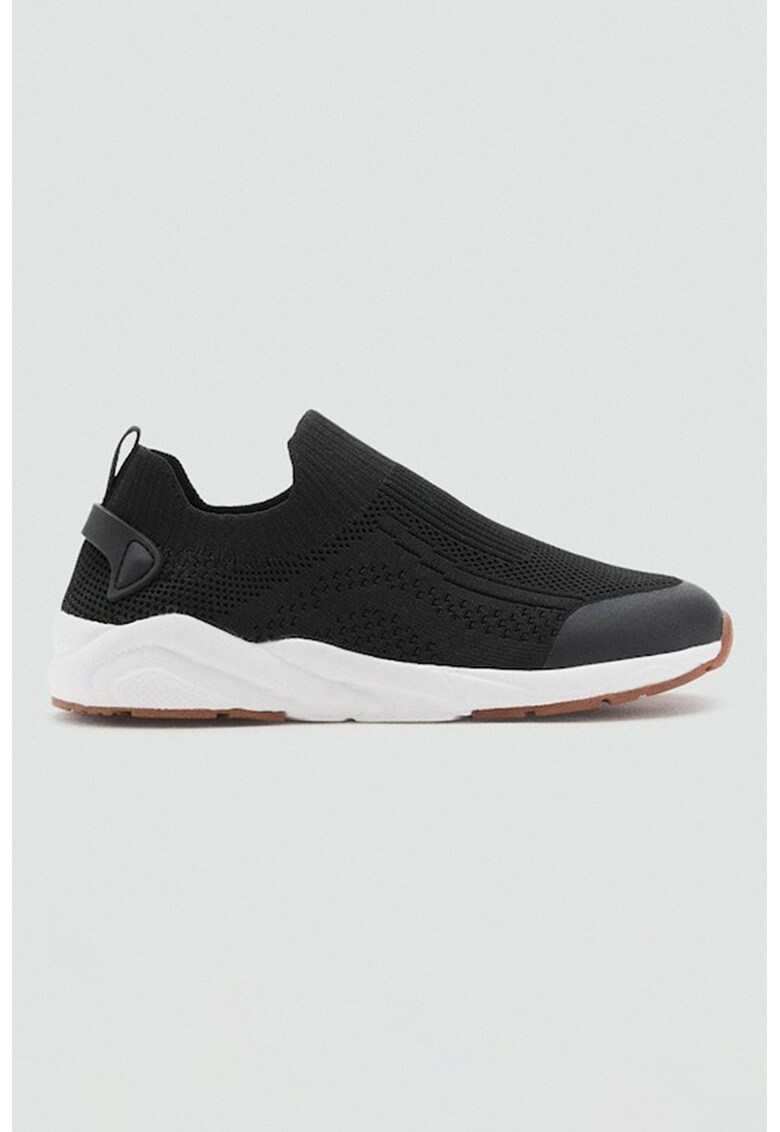 Pantofi sport slip-on din material textil - Negru