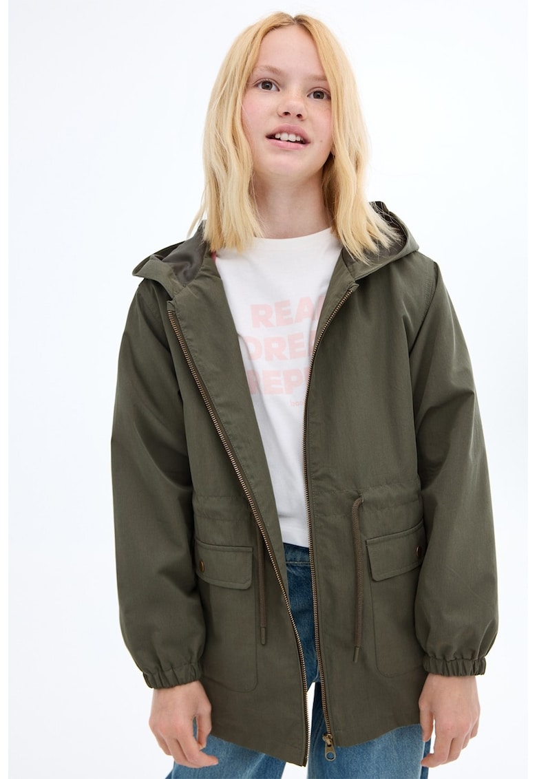 Jacheta parka cu gluga