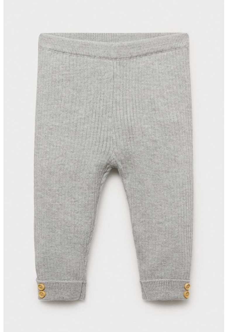 Colanti din amestec de bumbac tricotati - Gri deschis