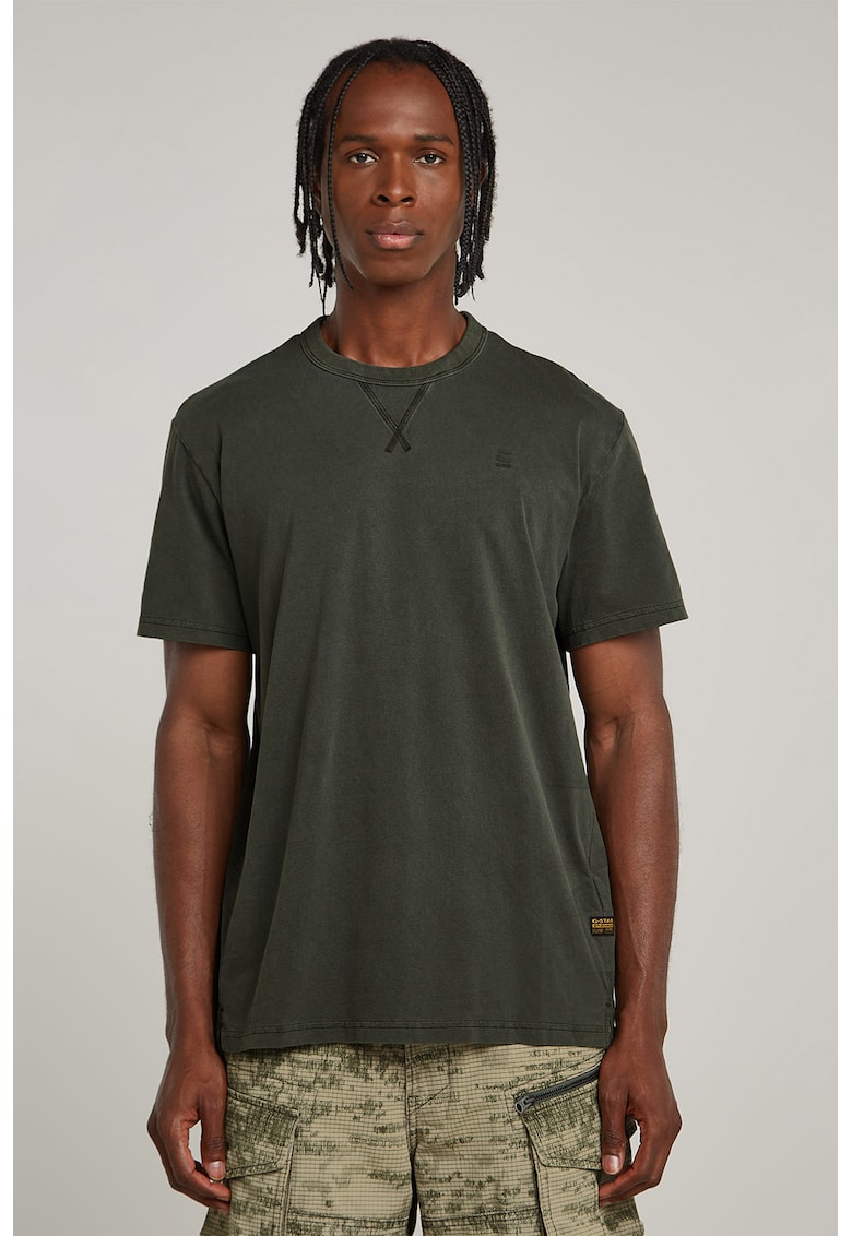 Tricou din bumbac organic Nifous - Gri/Gri inchis