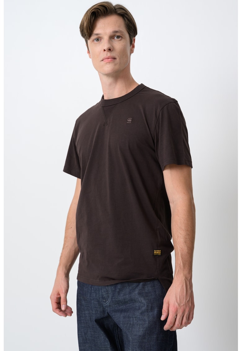 Tricou de bumbac organic Nifous - Maro inchis
