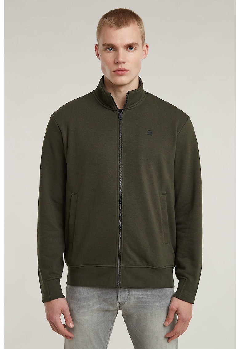 Bluza de trening din amestec de bumbac organic cu fermoar Nifous