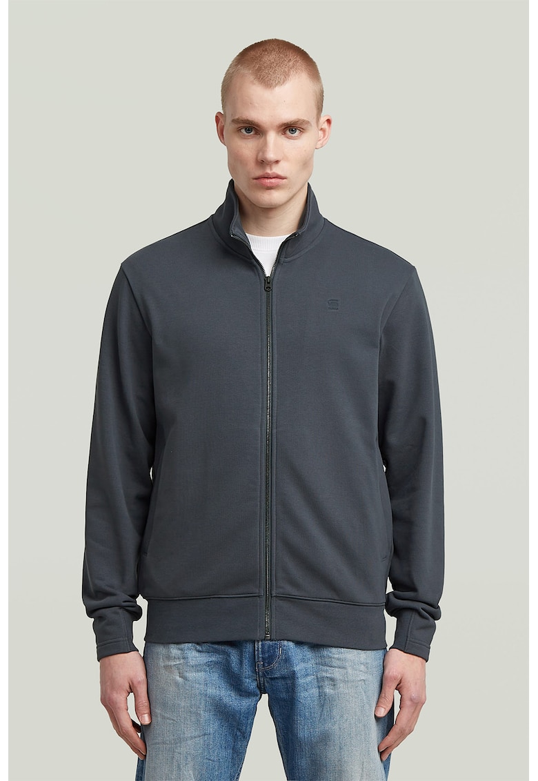 Bluza de trening din amestec de bumbac organic cu fermoar Nifous