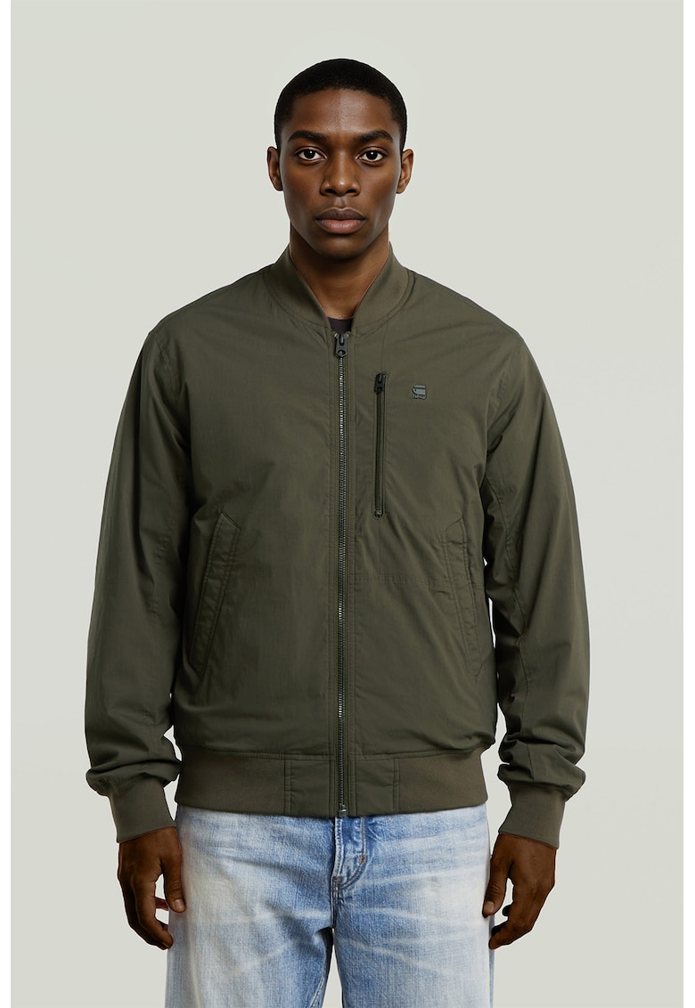 Jacheta bomber cu buzunare oblice