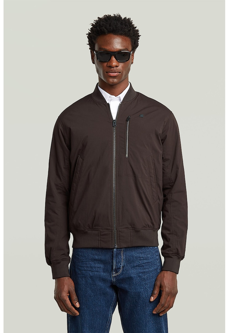 Jacheta bomber cu buzunare oblice