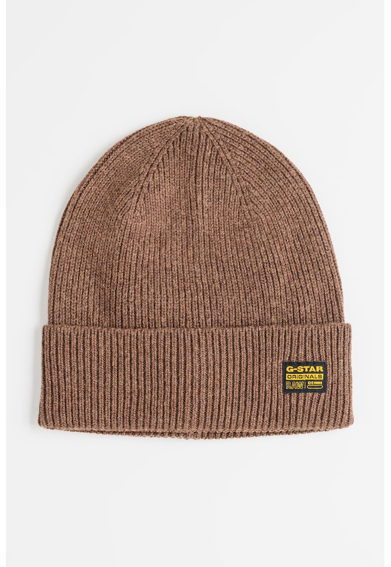 Caciula elastica din amestec de lana Geffo - Maro inchis