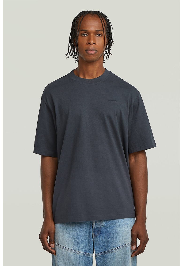 Tricou din amestec de bumbac organic cu logo discret pe piept