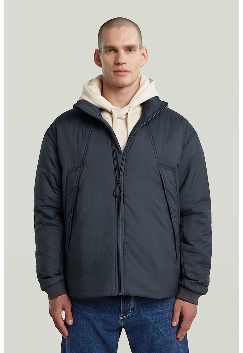 Jacheta cu fermoar si guler inalt