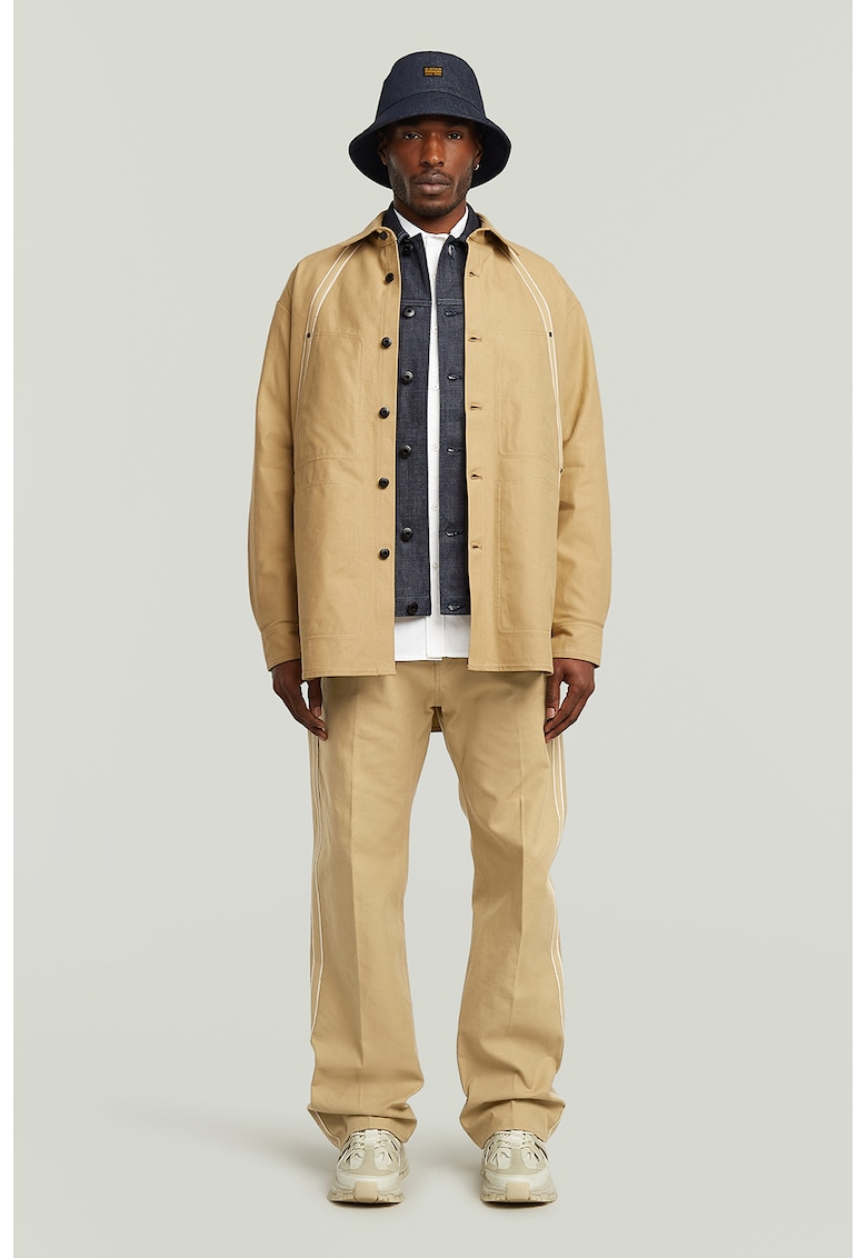 Pantaloni cu talie medie - Maro camel