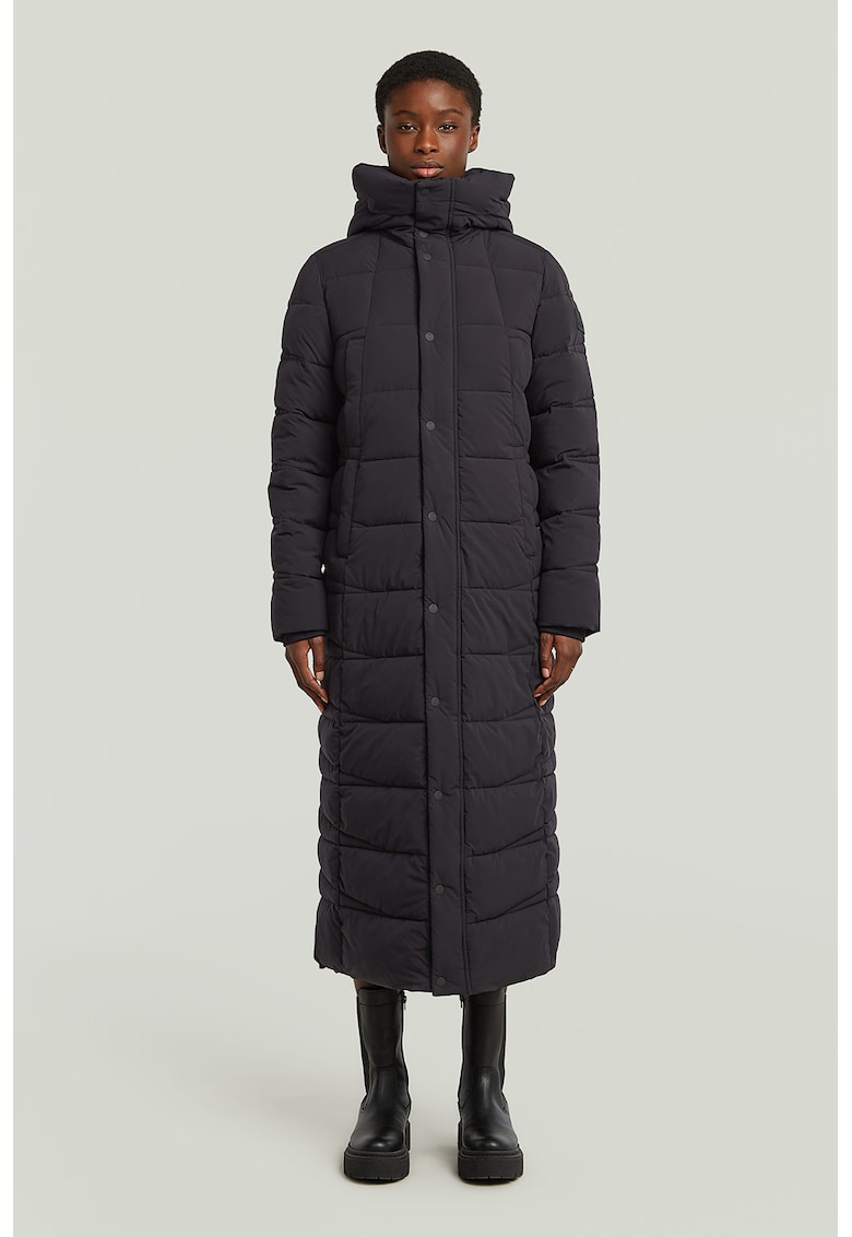 Jacheta lunga cu vatelina - Negru