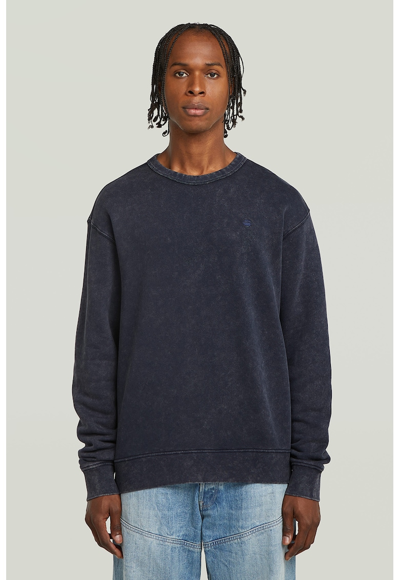 Bluza de trening supradimensionata din bumbac organic cu model uni