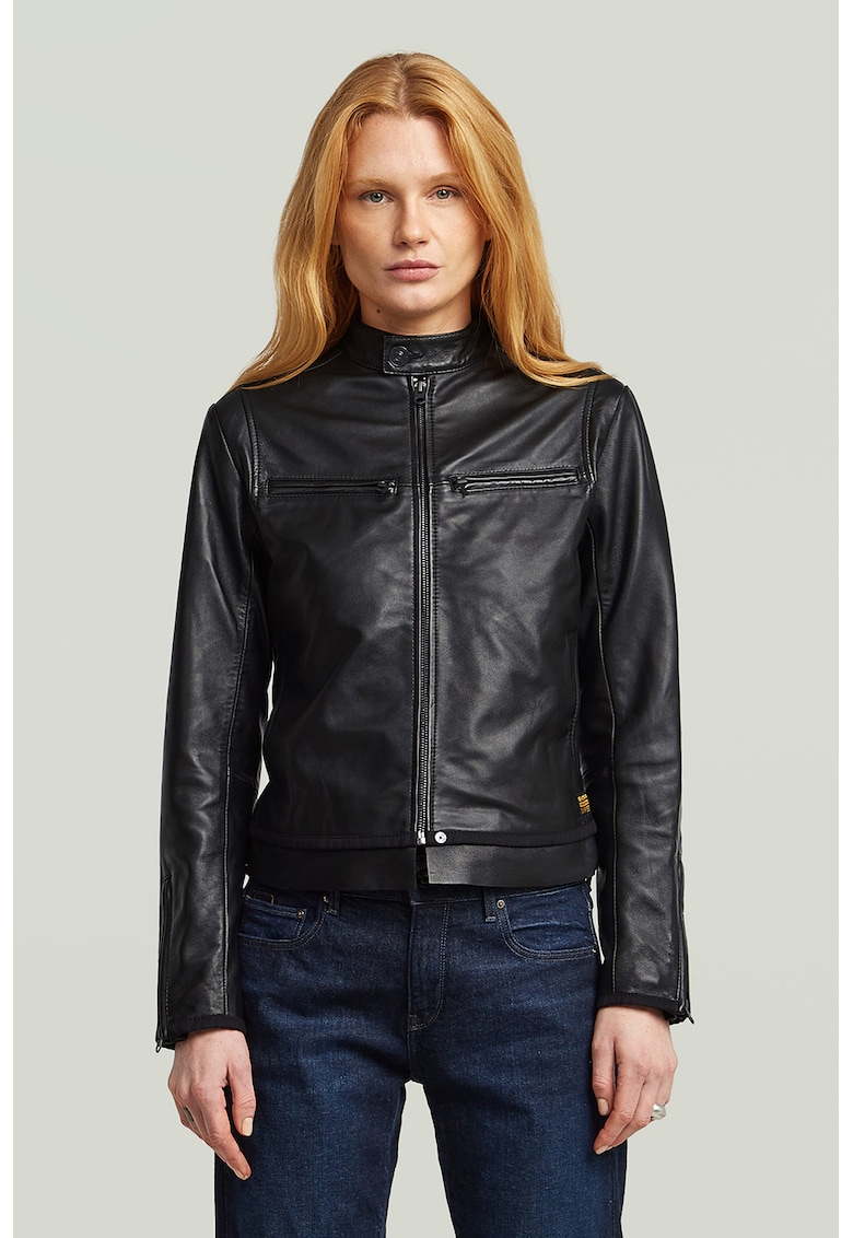 Jacheta biker din piele