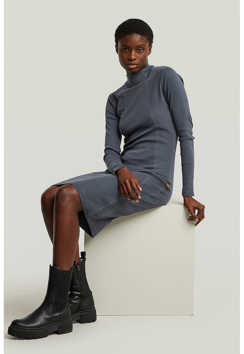 Rochie cu croiala bodycon din amestec de bumbac organic