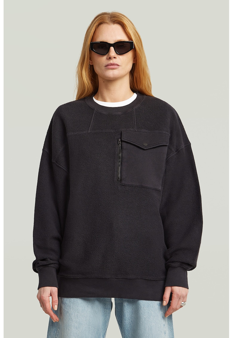 Bluza de trening supradimensionata din bumbac organic