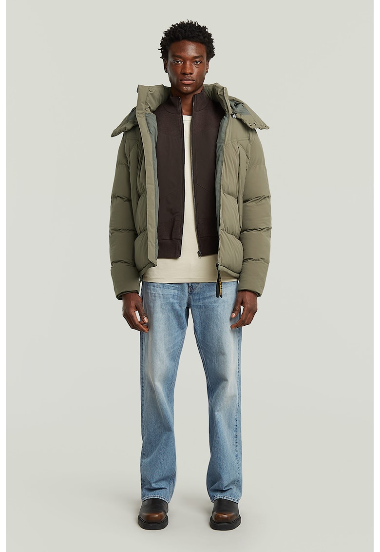 Blugi relaxed fit cu aspect decolorat