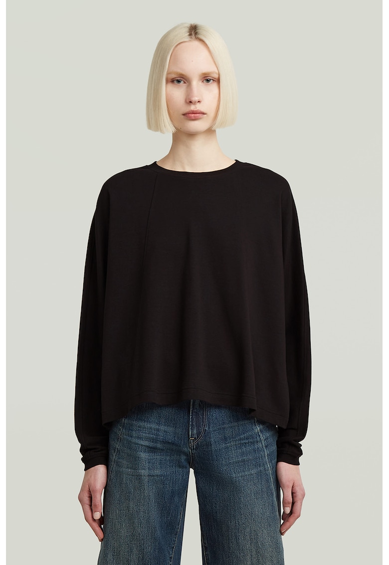 Bluza lejera din bumbac organic cu maneci lungi