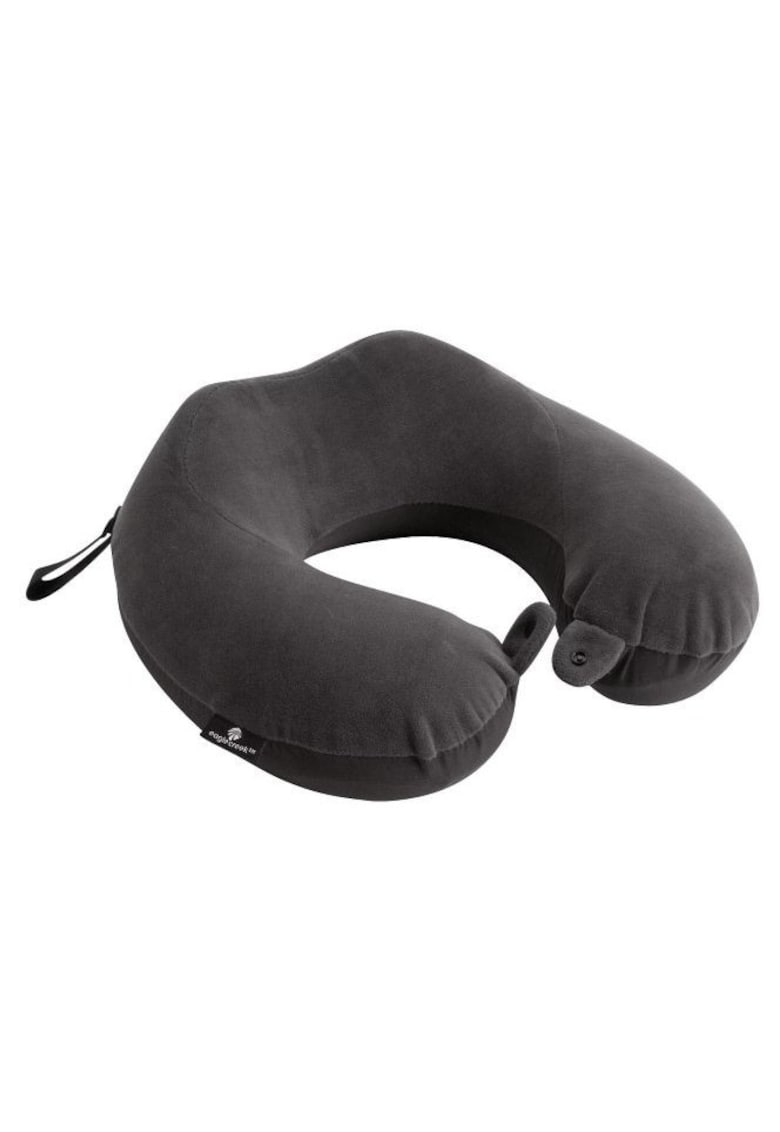 Perna pentru gat din spuma cu memorie - neagra - 29x28 -5x13cm - set