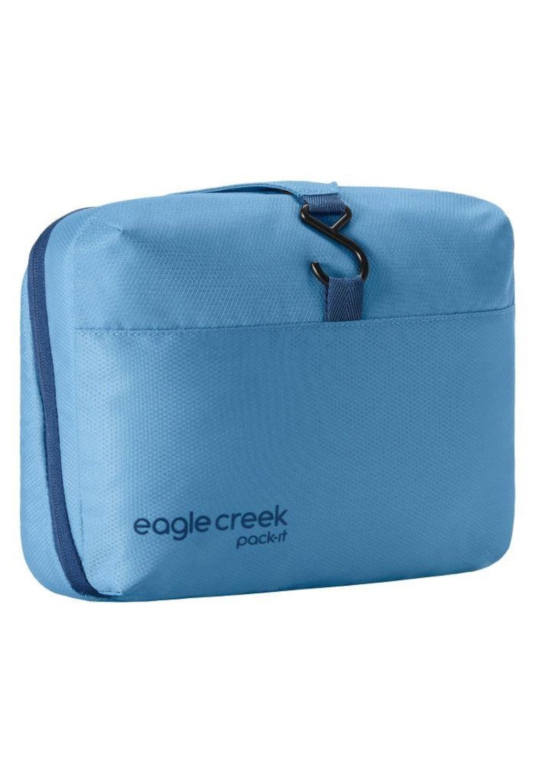 Kit de toaleta Eagle Creek Reveal Pro - organizare excelenta - albastru - 25x20x7 -5cm