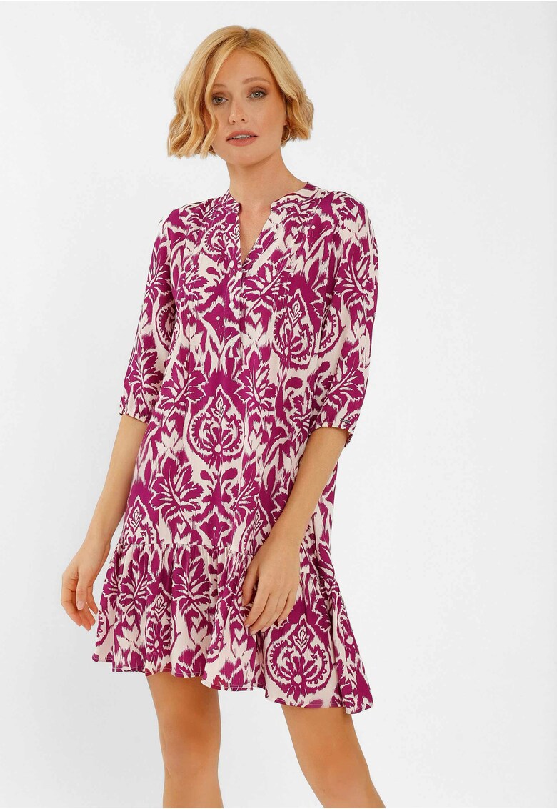 Rochie G-Peonia - roz cu model - Roz Model