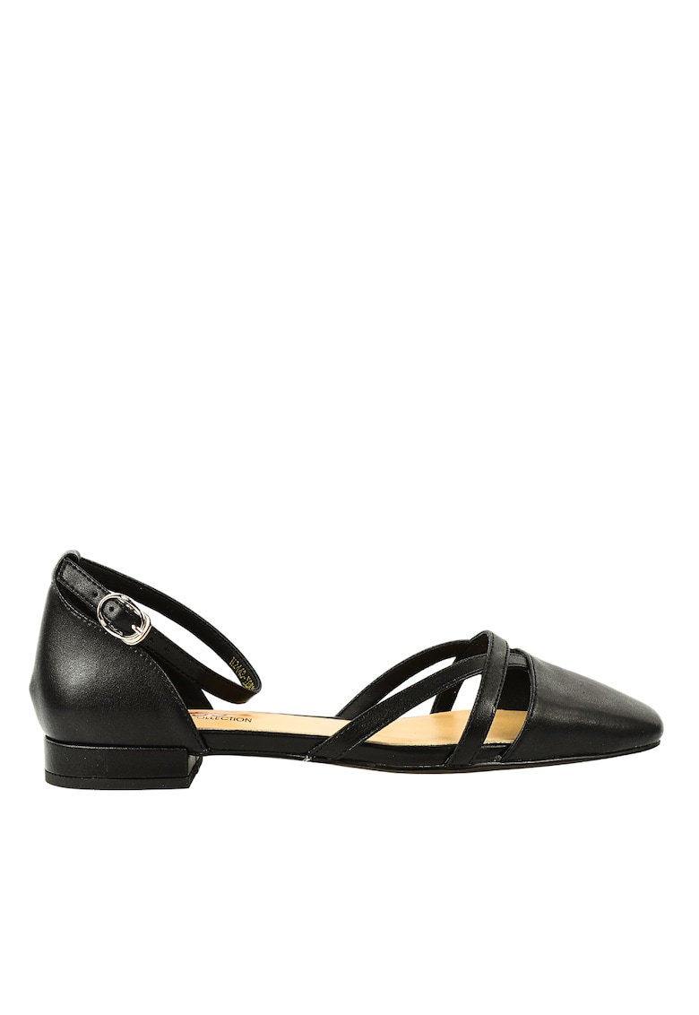 Pantofi vara - dama - 8VH2443-X8813 negru - piele naturala - Negru