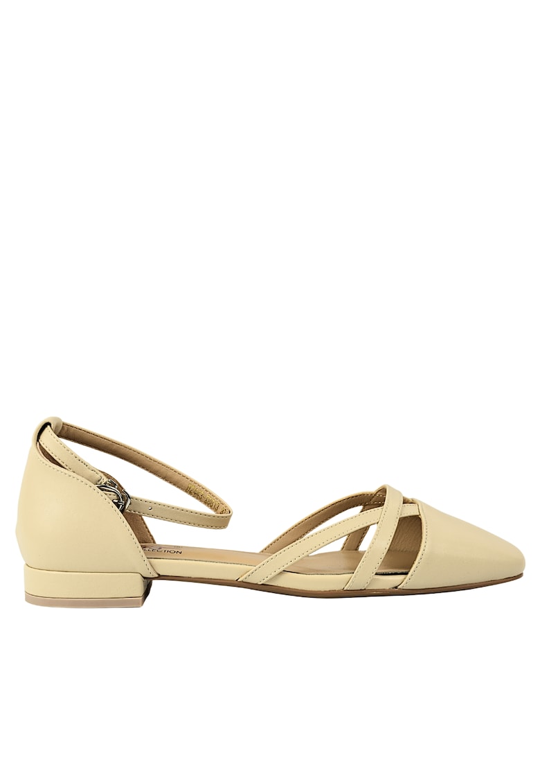 Pantofi vara - dama - 8VH2443-X8813 crem - piele naturala - Crem