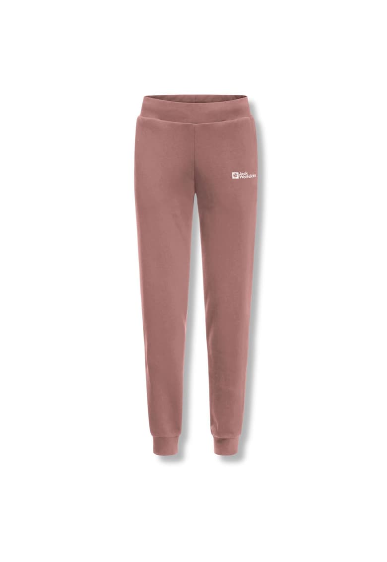 Pantaloni sport dama - Essential - maro - bumbac/elastan