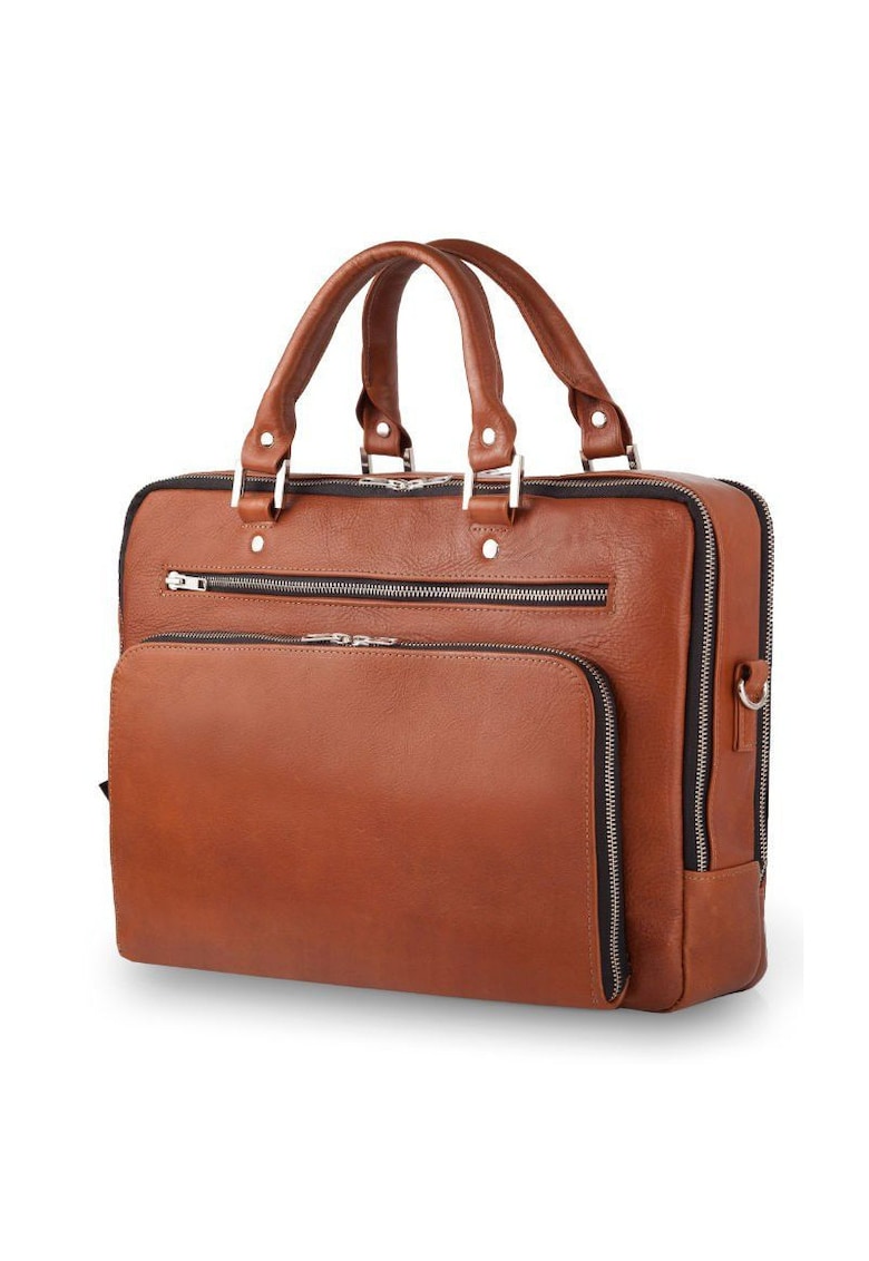 Geanta barbateasca din piele vintage pentru laptop SL24 Shannon Maro