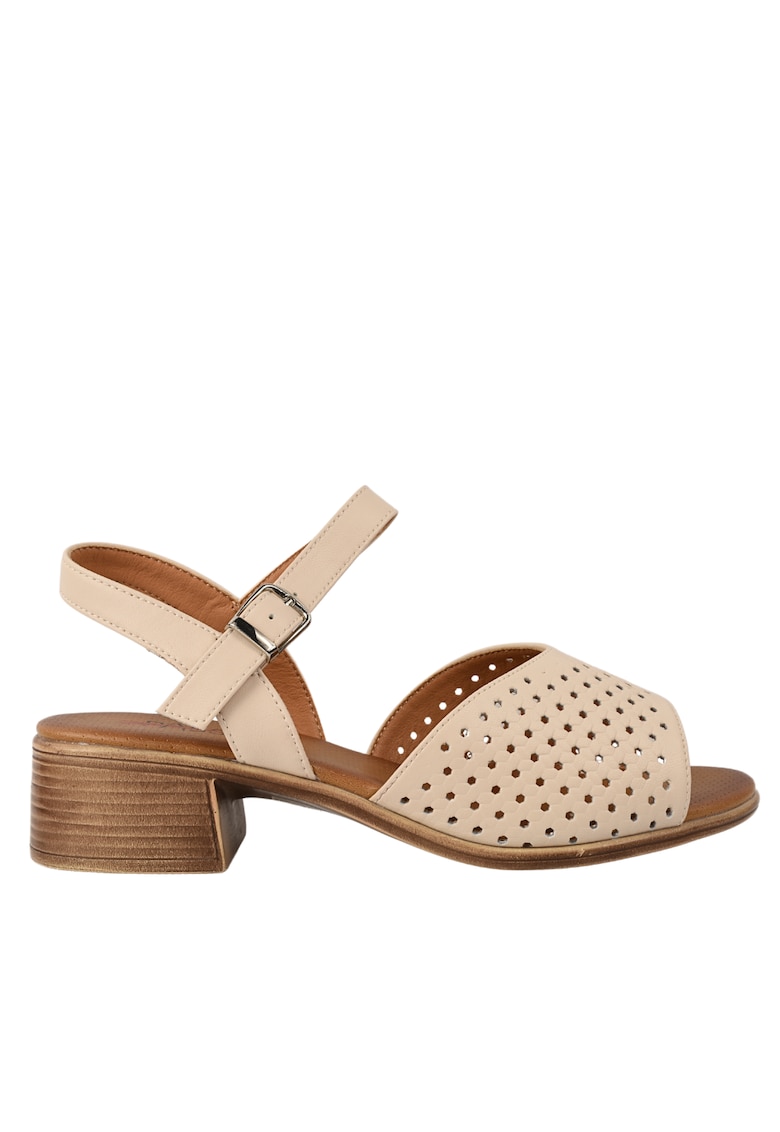 Sandale elegante - dama - W160028A crem - piele naturala
