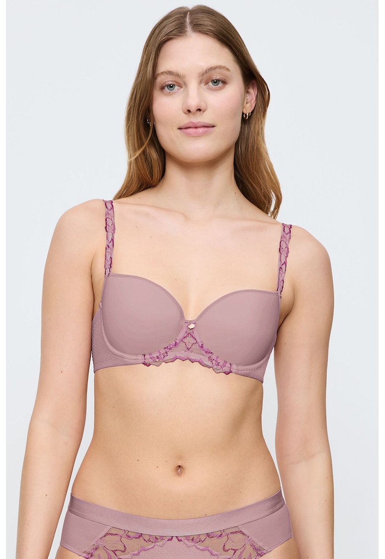 Sutien cu burete si garnituri din dantela