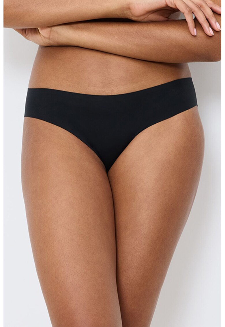 Chiloti cu model uni Smart invisible - Negru