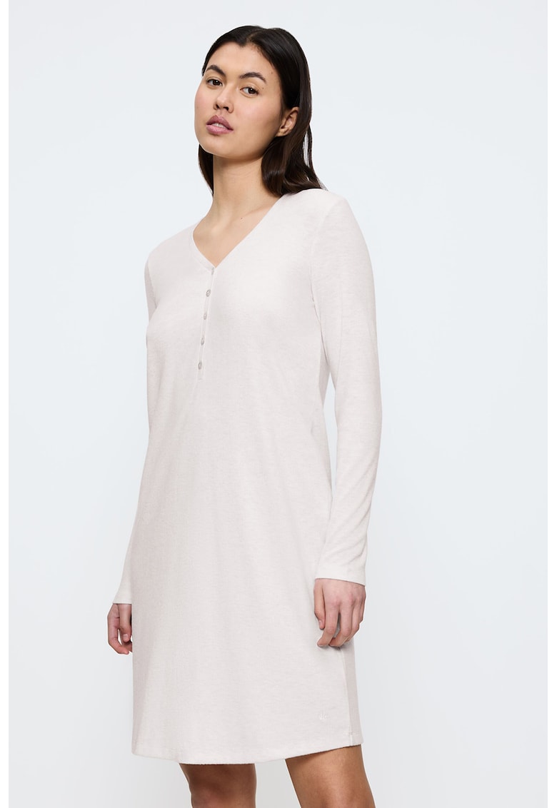 Camasa de noapte lejera cu decolteu in V