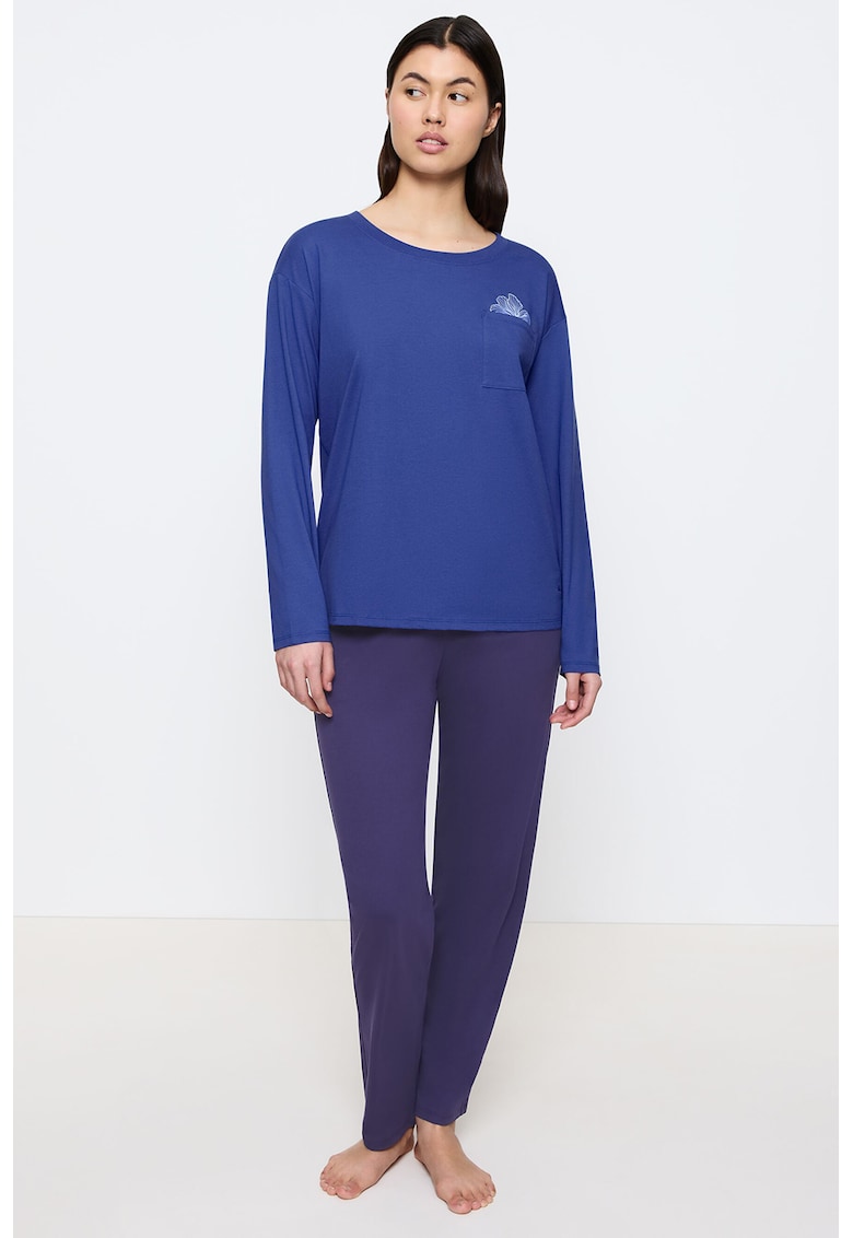 Pijama lejera lunga din bumbac Pijama lejera lunga din bumbac
