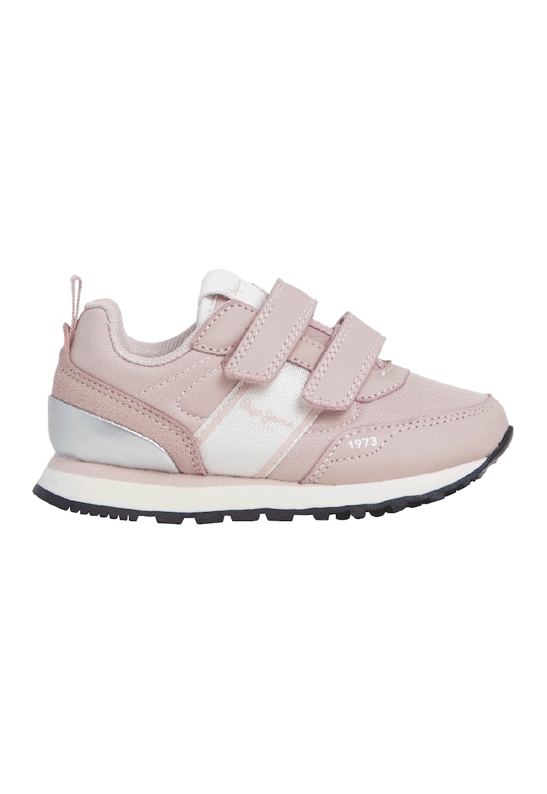 Pantofi sport cu segmente din material textil si velcro Pantofi sport cu segmente din material textil si velcro