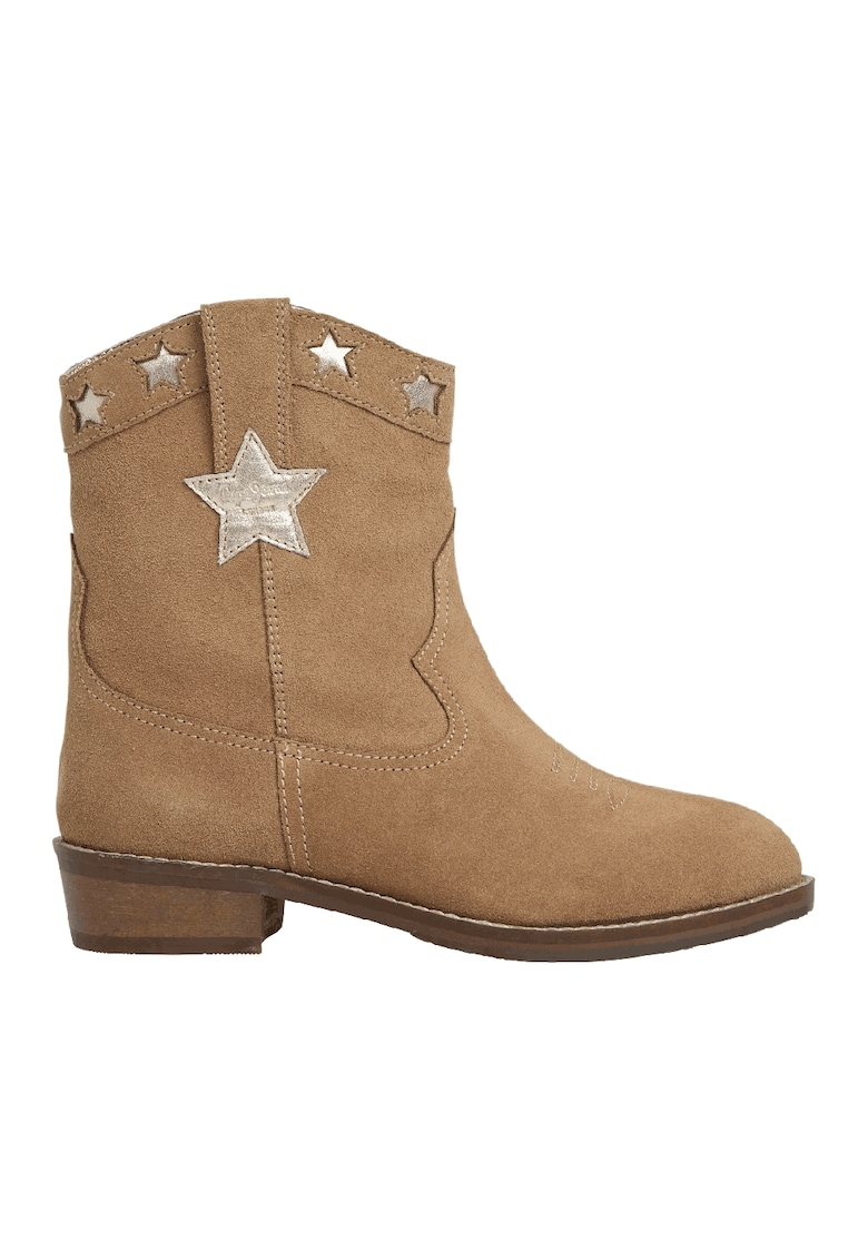 Ghete cowboy din piele intoarsa