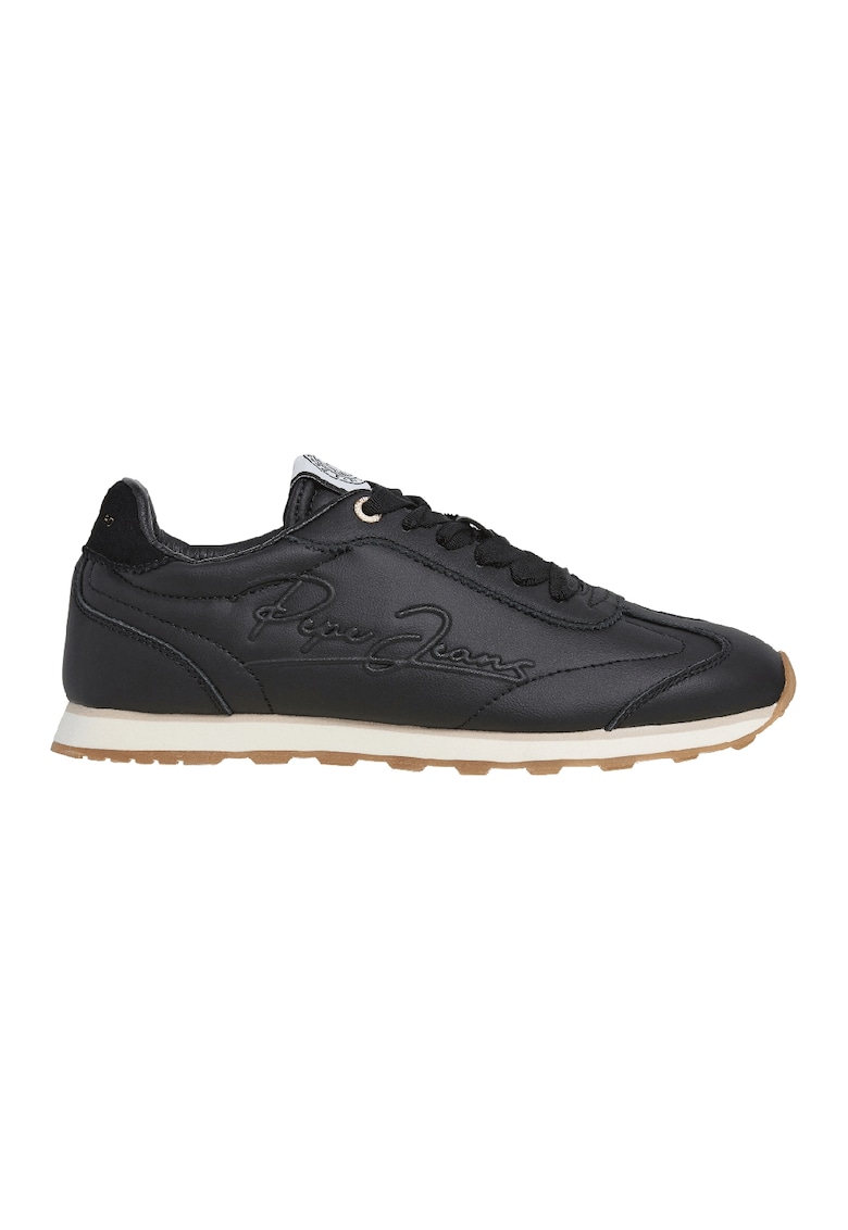 Pantofi sport low-cut cu logo - Negru