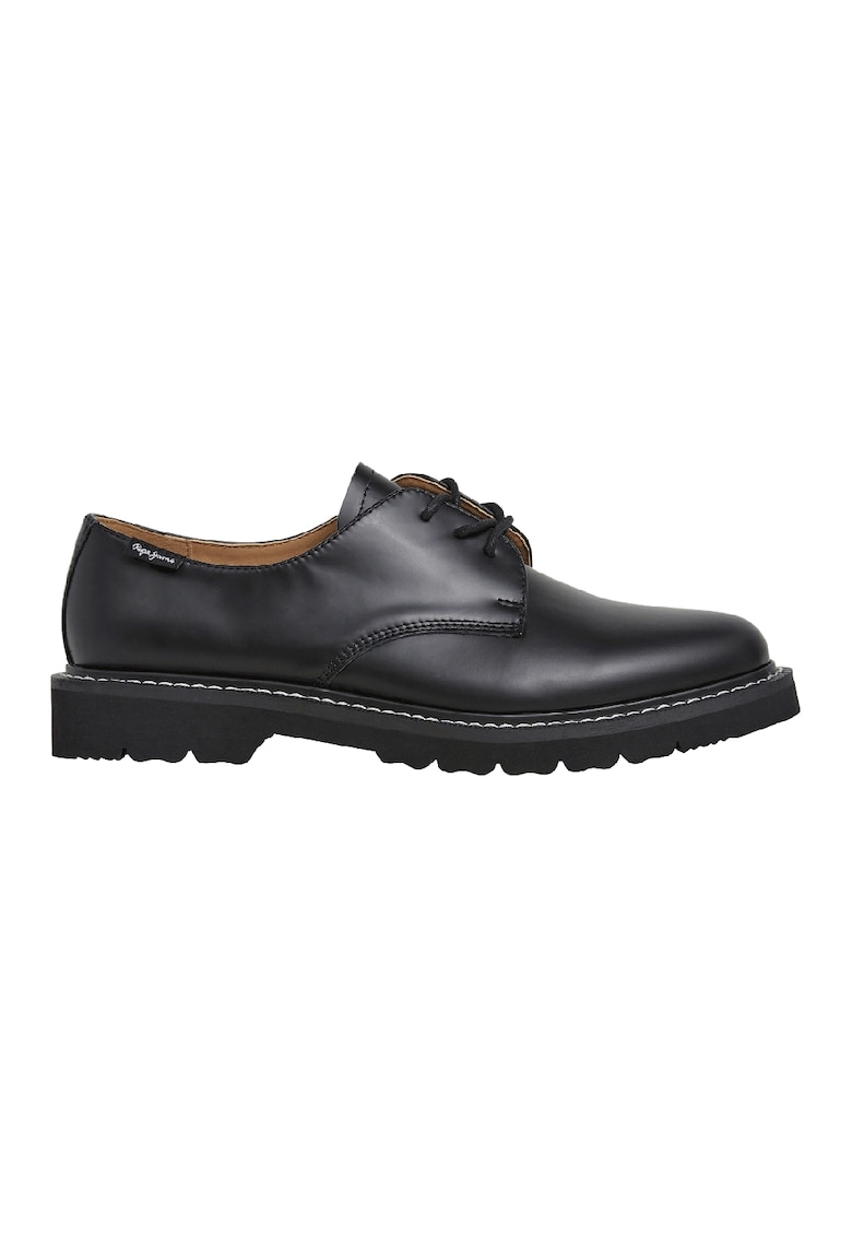 Pantofi derby din piele - Negru