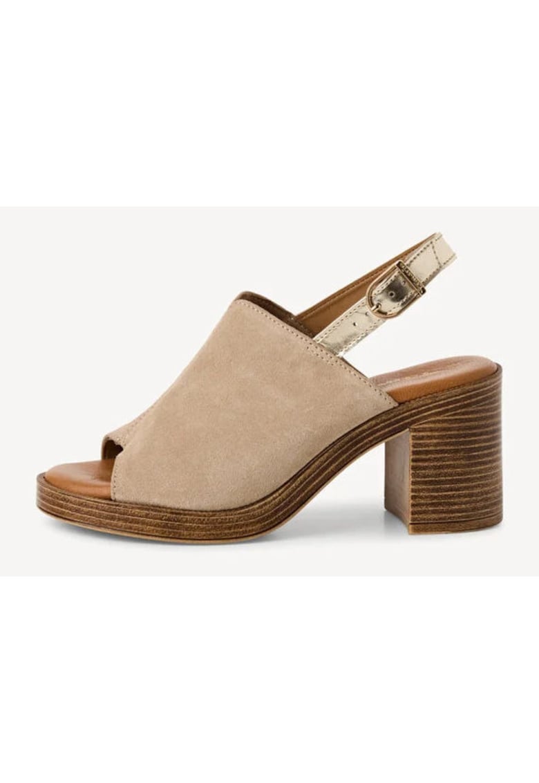 Tamaris Sandale cu toc gros 1-28304-44 - bej - Bej