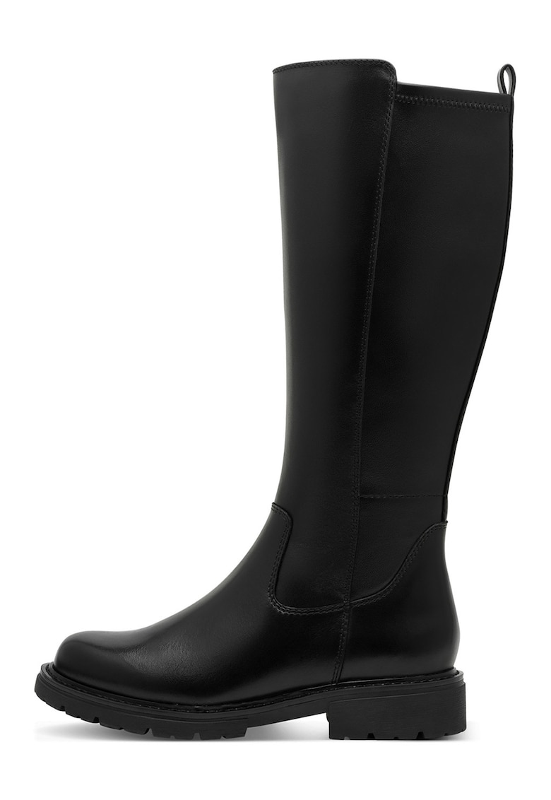 Cizme lungi cu model uni