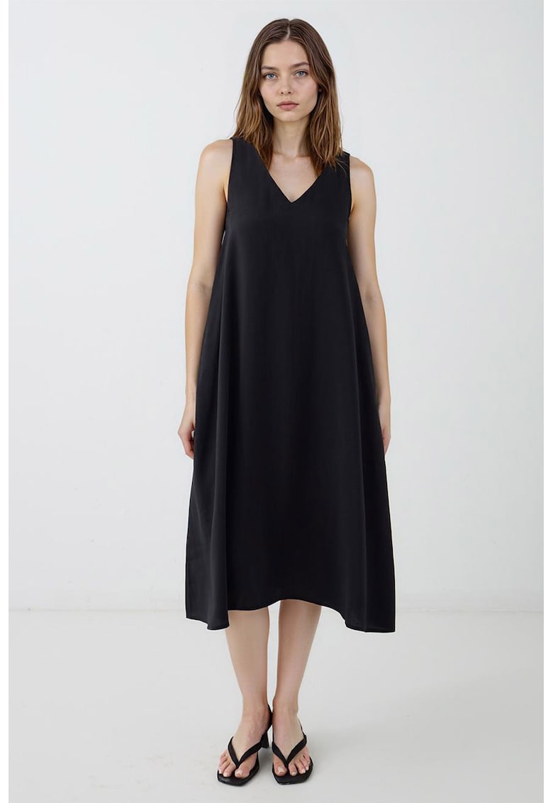 Rochie din amestec de modal cu decolteu in V