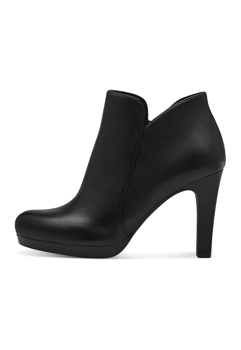 Botine din piele ecologica cu toc