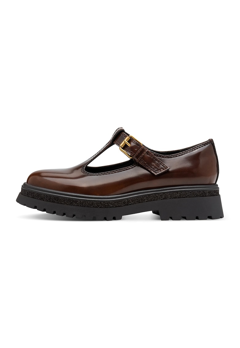 Pantofi loafer din piele lacuita