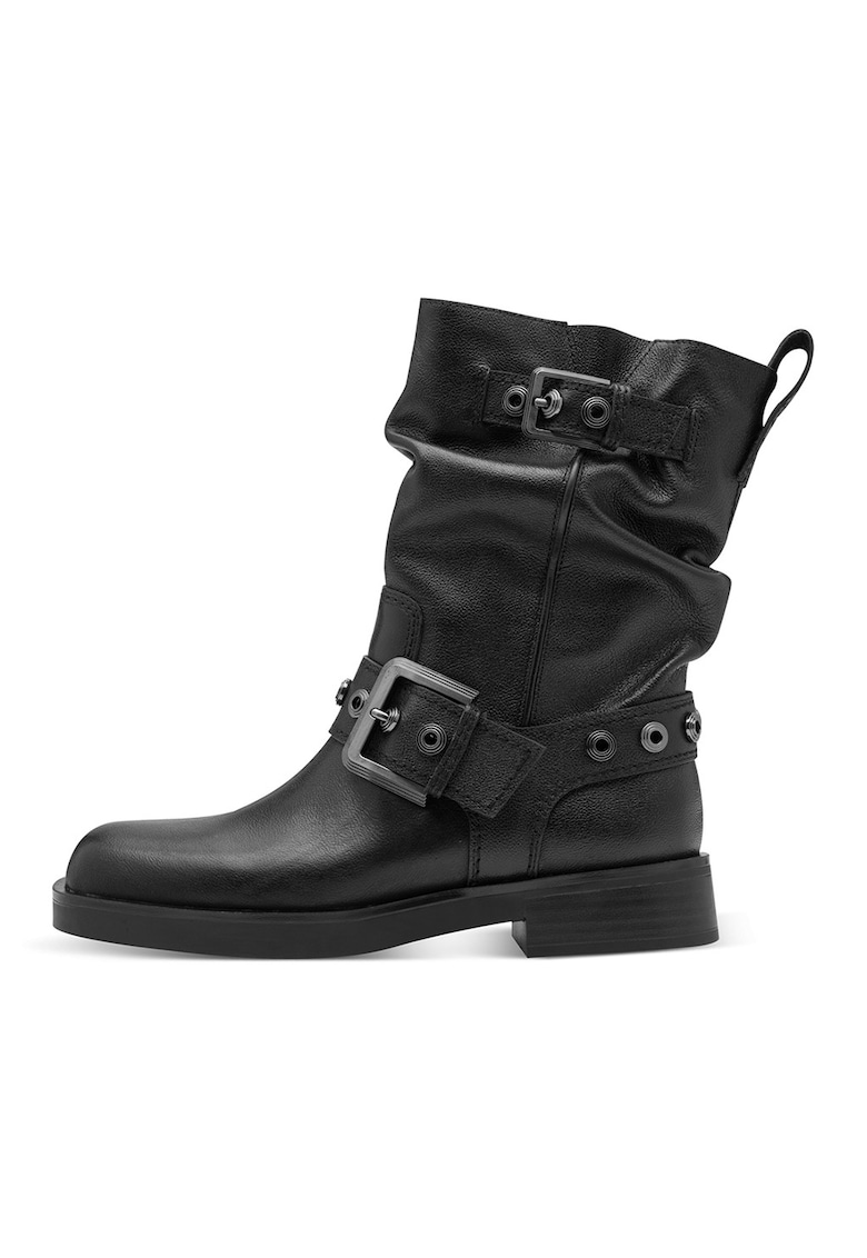 Ghete de piele cu bareta decorativa cu catarama